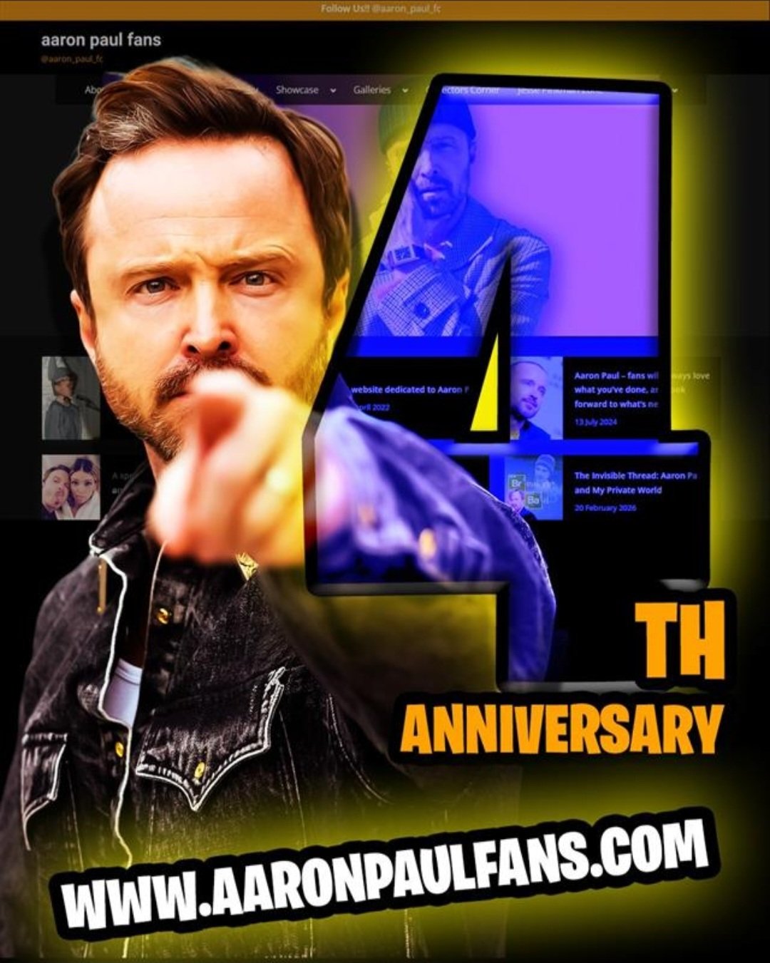 Aaron Paul Fans: 4 Years of History and a Special Message